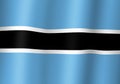 republic of botswana national flag 3d illustration close up view