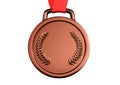 A 3d illustration of a brass medal