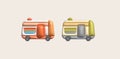 3d illustration camping caravan cars and trailers vehicles of travel caravans for camper