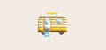 3d illustration camping caravan cars and trailers vehicles of travel caravans for camper