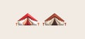 3d illustration camping travel tent equipment ,Tourist camp tents