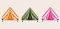 3d illustration camping travel tent equipment ,Tourist camp tents