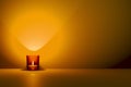 red candle with space for your content Royalty Free Stock Photo