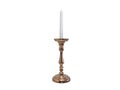 3d illustration of a candle stick in copper