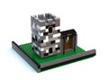 3d illustration. Castle tower isolated on a white background