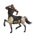 3D Illustration of Centaur with Armor