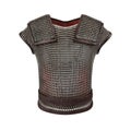 3d illustration of chain mail armor isolated on white background Royalty Free Stock Photo