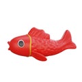 3D illustration of Chinese Fish icon Chinese New Year design