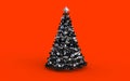 3d Illustration Christmas Tree with Clipping Path Royalty Free Stock Photo