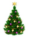 3d Christmas tree Royalty Free Stock Photo