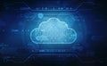 Cloud computing technology internet concept background