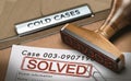 Cold Case Solved, File Closed Royalty Free Stock Photo