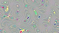 3d illustration colordul water pattern, texture. abstract chaotic pop art water surface pattern. great for summer background Royalty Free Stock Photo