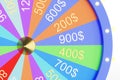 3d illustration colorful wheel of luck or fortune. Roulette fortune spinning wheels, casino wheel. Wheel fortune on Royalty Free Stock Photo