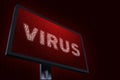 3d illustration with concept of computer virus Wannacry Royalty Free Stock Photo