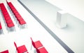 3d Illustration of Conference hall with chairs Royalty Free Stock Photo