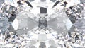 3D illustration crop diamond texture macro