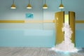 3D cryosauna room Royalty Free Stock Photo