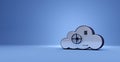3d illustration with data cloud protection and security Royalty Free Stock Photo
