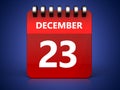 3d 23 december calendar