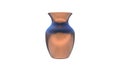 3d illustration of decorative copper vase isolated on a white background