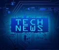 Tech news concept. Royalty Free Stock Photo