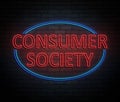 Consumer society concept.