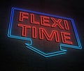Flexi time concept. Royalty Free Stock Photo