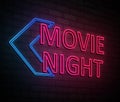 Movie night concept. Royalty Free Stock Photo