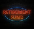 Retirement fund concept.