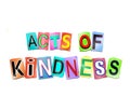 Acts of kindness concept. Royalty Free Stock Photo