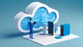 Cloud Computing Visualization Royalty Free Stock Photo
