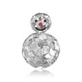 3D illustration diamond or ice snowman with reflection