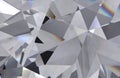 3D illustration diamond realistic crystal texture zoom Royalty Free Stock Photo