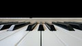 3d illustration digital piano or synthesizer white angle shot