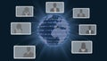 3D illustration. Digital world. Global connection Royalty Free Stock Photo
