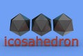 3d illustration of dodecahedron
