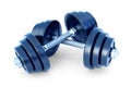3d illustration of dumbell Royalty Free Stock Photo