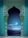 Eastern ancient Arab arch night Eastern ancient Arab arch night