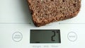 Electronic digital kitchen scale Royalty Free Stock Photo