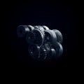 3d illustration of engine gear wheels, closeup view Royalty Free Stock Photo