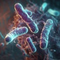 3D illustration of the Enterobacteriaceae Royalty Free Stock Photo