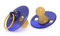 3d illustration European pacifier for the small countries