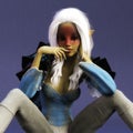3D Illustration of a Fantasy Woman, Digital Model Royalty Free Stock Photo