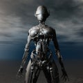 3D Illustration of a Fembot Royalty Free Stock Photo