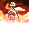 3D Illustration of a Fembot Royalty Free Stock Photo