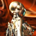 3D Illustration of a Fembot Royalty Free Stock Photo