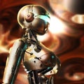 3D Illustration of a Fembot Royalty Free Stock Photo