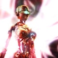 3D Illustration of a Fembot Royalty Free Stock Photo