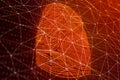 3D illustration Fingerprint scan provides security access with biometrics identification. Concept fingerprint hacking